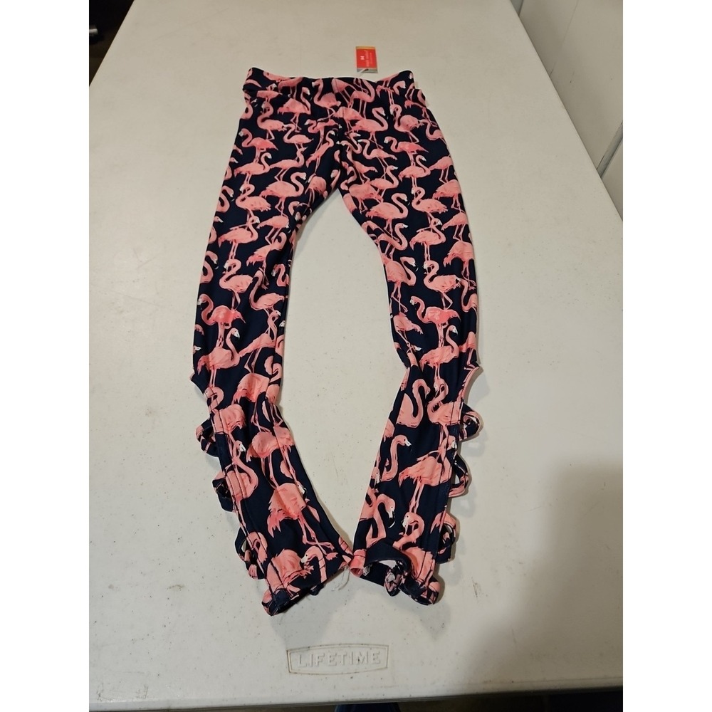 Simply Southern Flamingo Leggings Youth One Size (11"W x 24" Inseam) (1331) - Picture 4 of 8